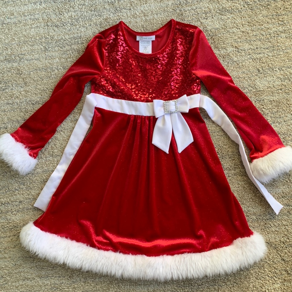 🎅🏻 Christmas Holiday Santa Dress - Girls Size 7🎄